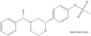 Molecular Structure of 920799-66-2 (Phenol, 4-[(2S)-4-[(1S)-1-phenylethyl]-2-morpholinyl]-,1-methanesulfonate)